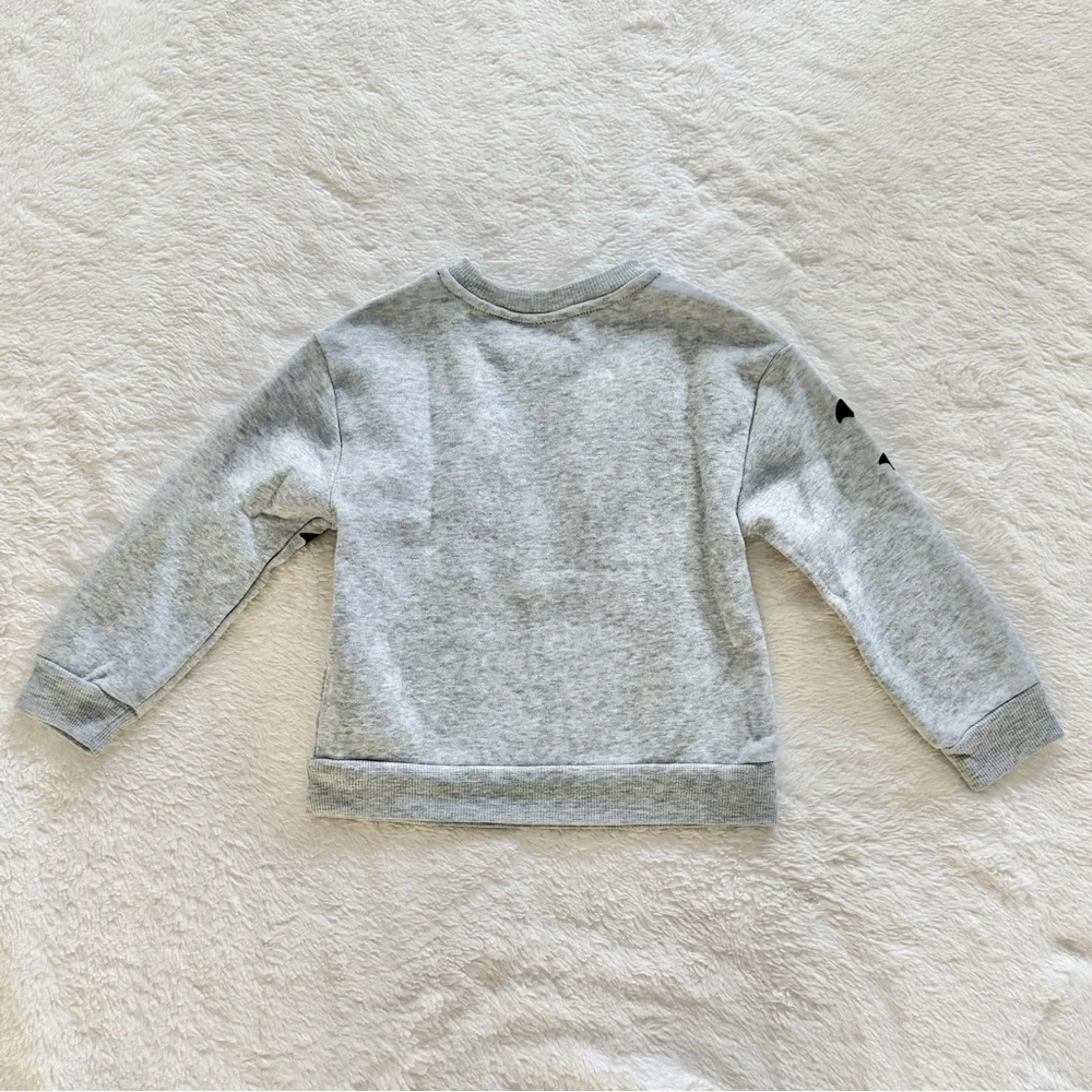 Wonder Nation Halloween Sweatshirt Sweatpants Set Gray Black Bats Size 3T
